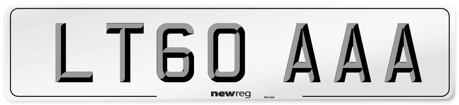 LT60 AAA Number Plate from New Reg